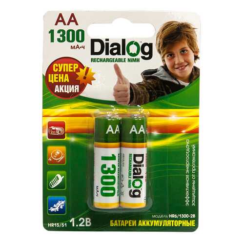 Аккумуляторная батарея Dialog HR6/1300-2B 2 шт в Норд