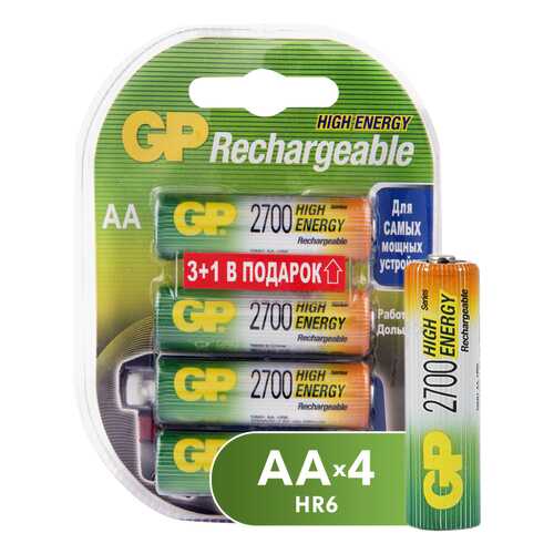 Аккумуляторная батарея GP Batteries 270AAHC3/1-2CR4 4 шт в Норд