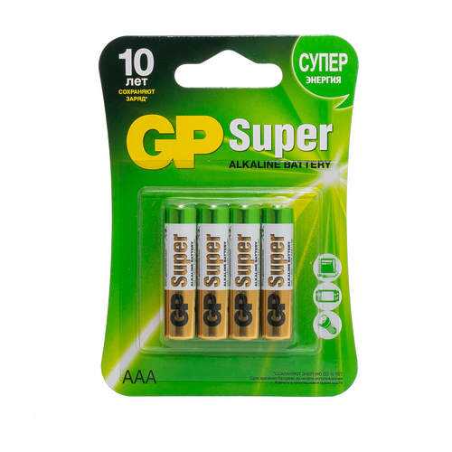 Батарейка GP Batteries Super Alkaline Battery AAA 4 шт в Норд