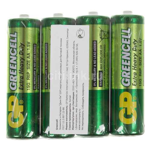 Батарейка GP Greencell AA R06-4BL 15G-2CR4 4 шт в Норд