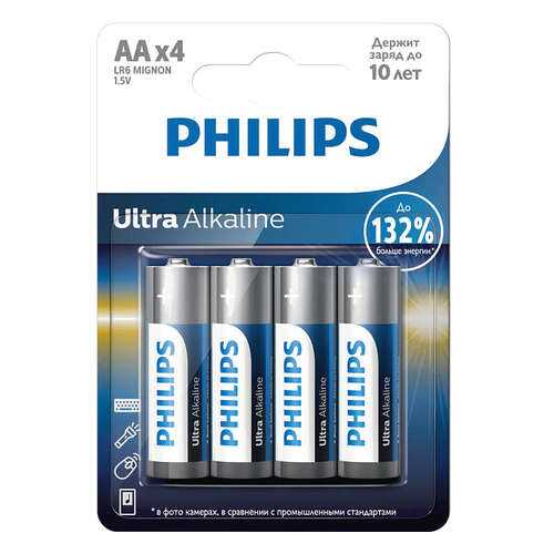 Батарейка Philips LR6E4B/51 Ultra 4 шт в Норд