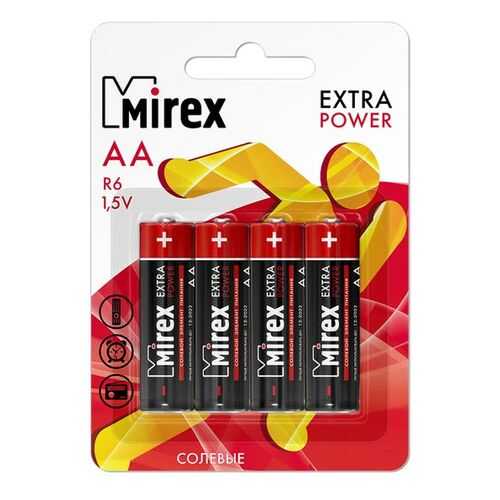 Батарейка солевая Mirex R6/AA 1,5V 4 шт в Норд