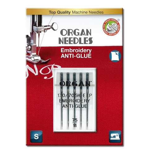 Иглы Organ Вышивальные Anti-Glue 5/75 в Норд